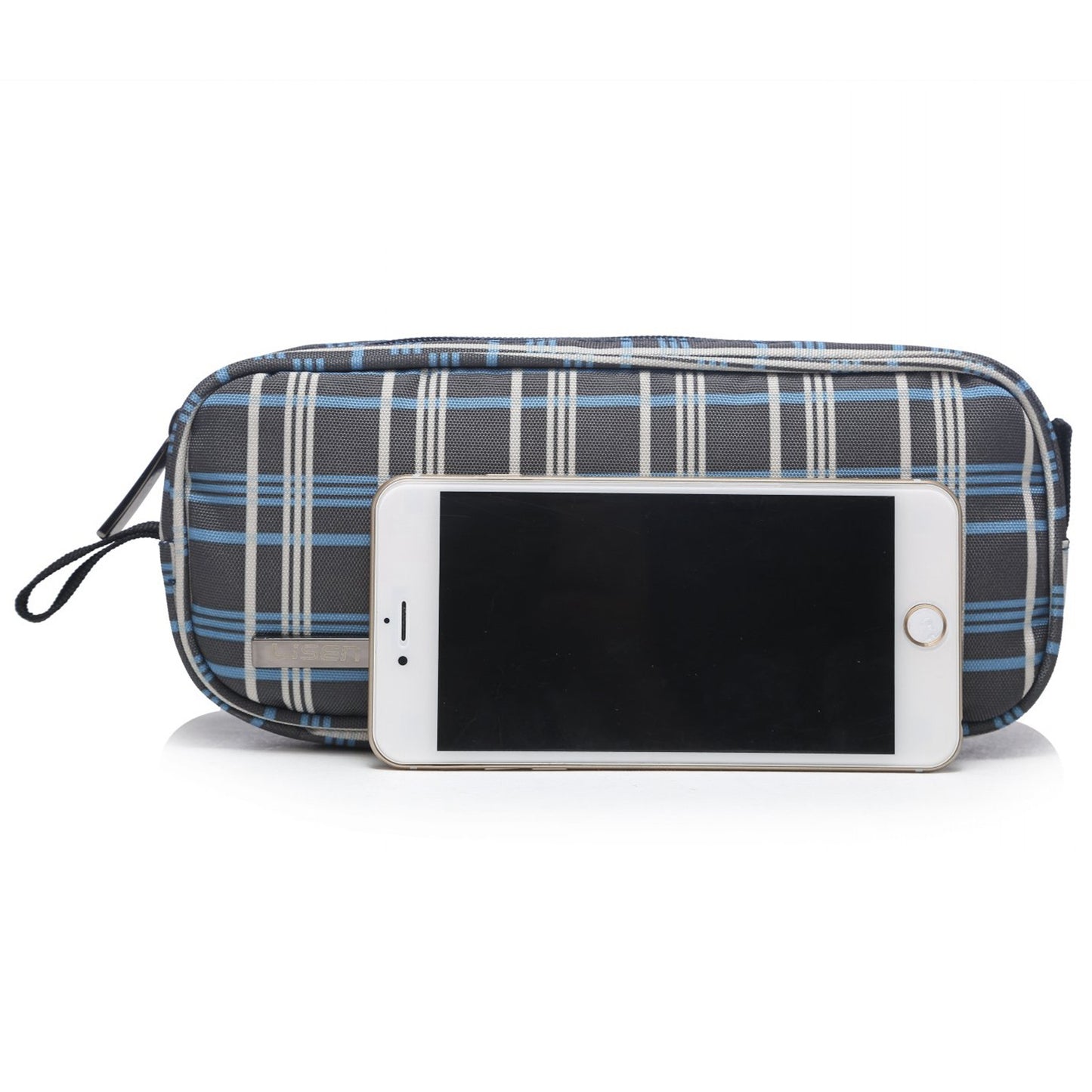 LISEN Digital Accessories Nylon Zipper Bag Data Cable U-disk Power Bank Charger Storage Bag