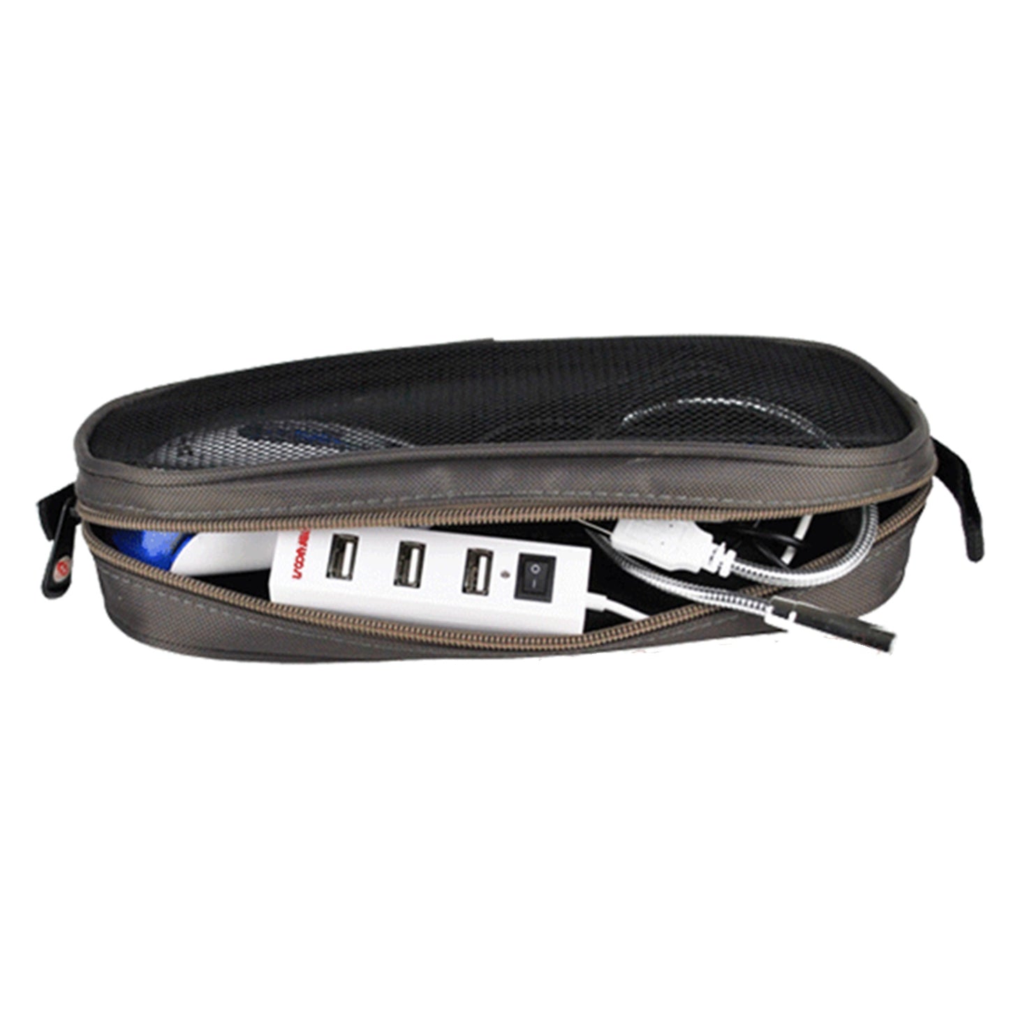 LISEN Portable Digital Accessories Nylon Carrying Bag Data Cable U-disk Earphone Storage Bag