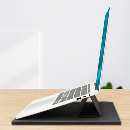 14" Notebook Computer Ultra-thin Sleeve Shockproof Anti-scratch Laptop Case with Magnetic Holder Stand
