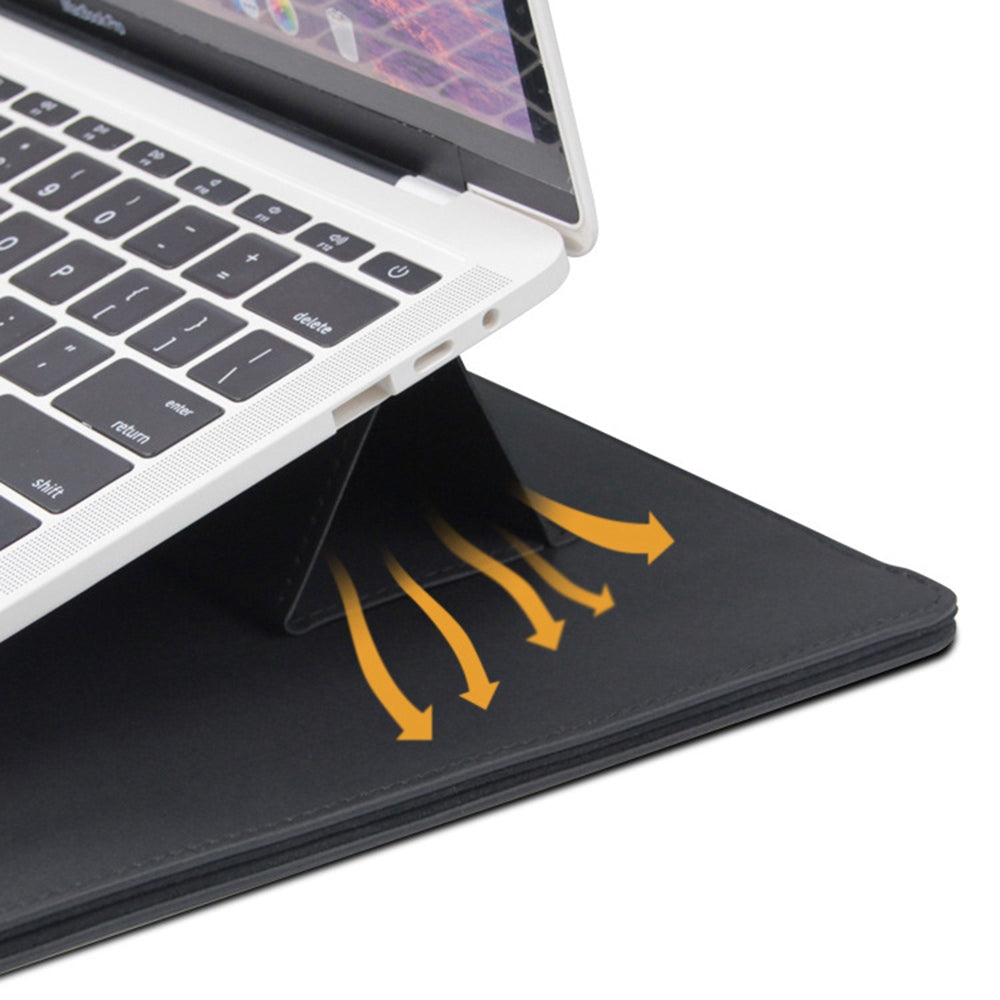 14" Notebook Computer Ultra-thin Sleeve Shockproof Anti-scratch Laptop Case with Magnetic Holder Stand