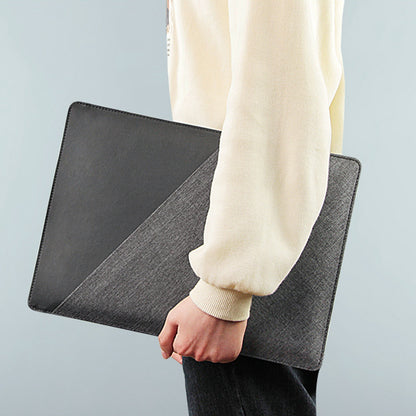 14" Notebook Computer Ultra-thin Sleeve Shockproof Anti-scratch Laptop Case with Magnetic Holder Stand