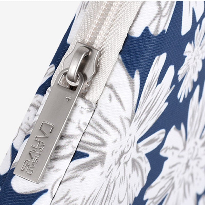 CANVASARTISAN H34-01 15-inch Laptop Portable Zipper Bag Flower Print Anti-collision Notebook Protective Sleeve
