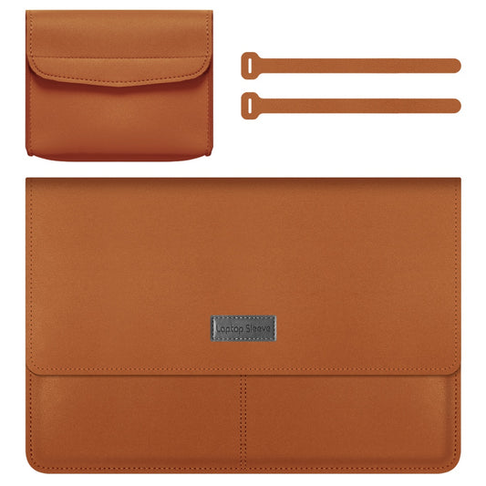 11-12 Inch Laptop Storage Bag for MacBook Anti-scratch PU Leather Notebook Computer Sleeve Mouse Pad