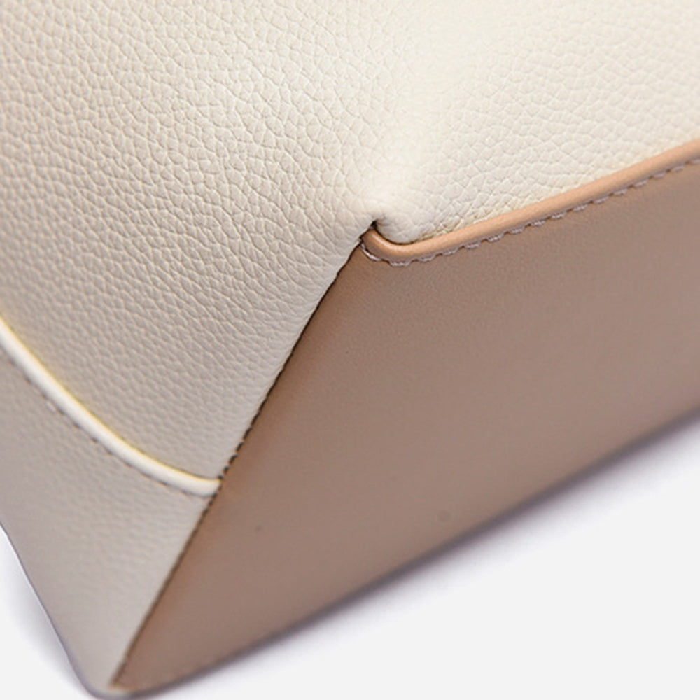 13.3 / 14-inch PU Leather Lightweight Women Handbag Shockproof Laptop Tote Bag for Work Travel