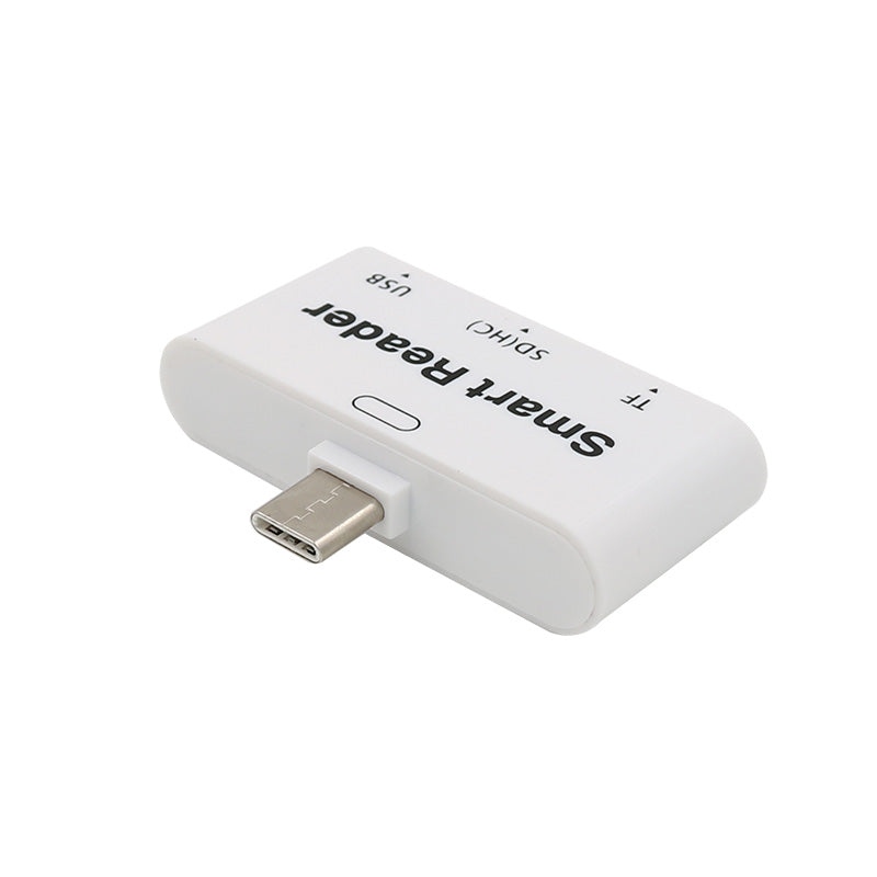 T532 3 in 1 Type-C Port USB3.0 SD TF Extender Card Reader Adapter Supports OTG Function for Phone