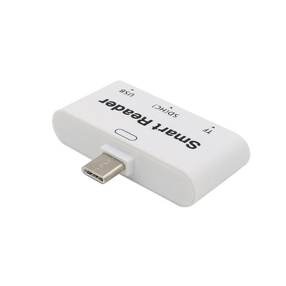 T532 3 in 1 Type-C Port USB3.0 SD TF Extender Card Reader Adapter Supports OTG Function for Phone