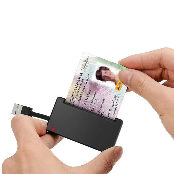 ROCKETEK SCR3 USB 2.0 Smart CAC ID SIM Bank Card Reader Computer Laptop Connector Adapter