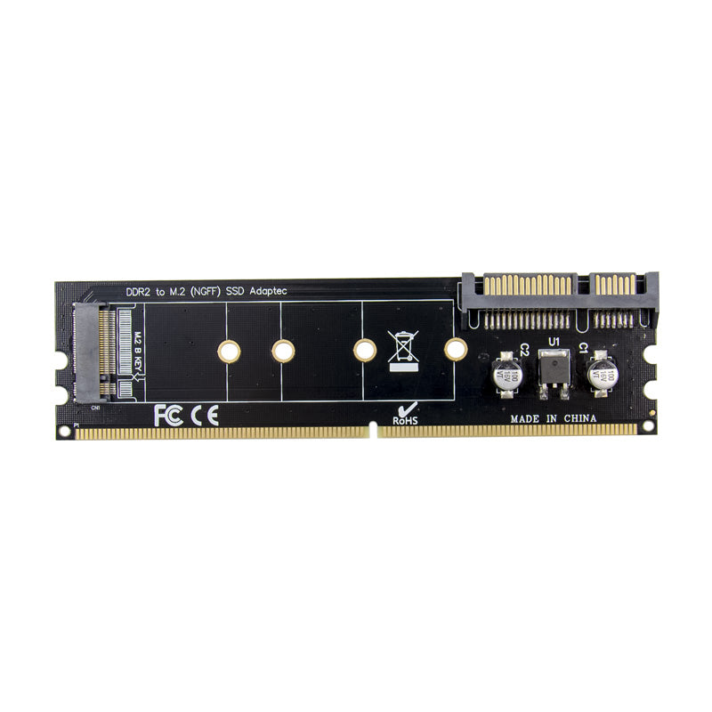 2280 DDR2 to M.2 Hard Drive NGFF Adapter HDD SSD Solid State Memory Expansion Card