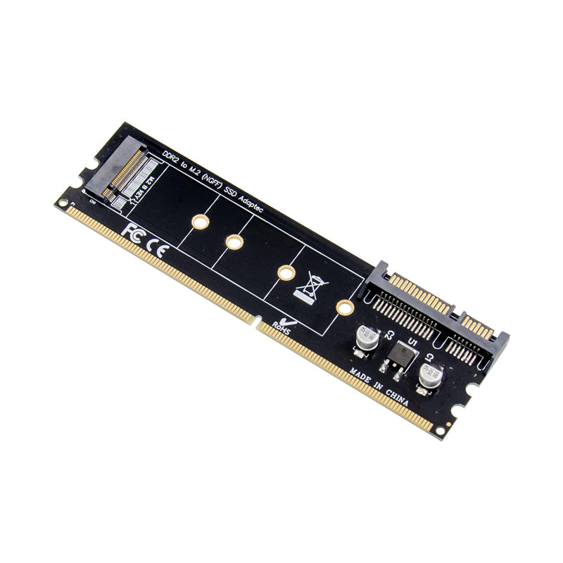 2280 DDR2 to M.2 Hard Drive NGFF Adapter HDD SSD Solid State Memory Expansion Card