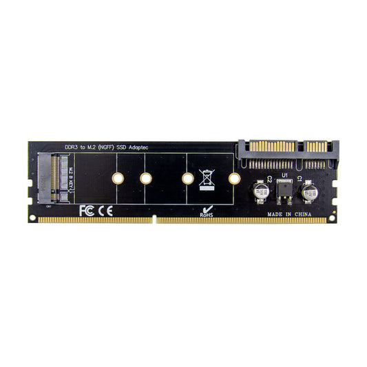 2280 DDR3 to M.2 Hard Drive NGFF Expansion Board Adapter Card SSD Solid State Memory Expansion Card