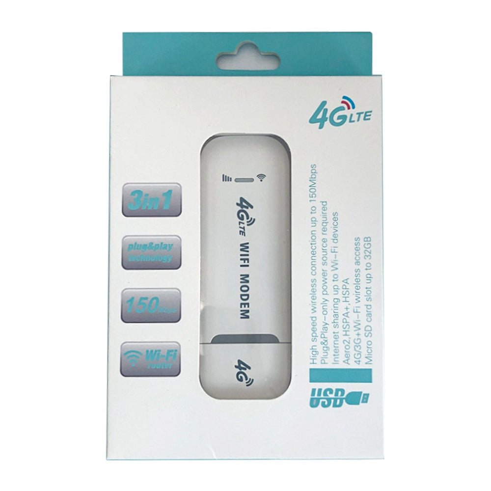 4G LTE B1 / B3 / B5 USB Modem WiFi Dongle 150Mbps Mini Mobile WiFi Hotspot Router