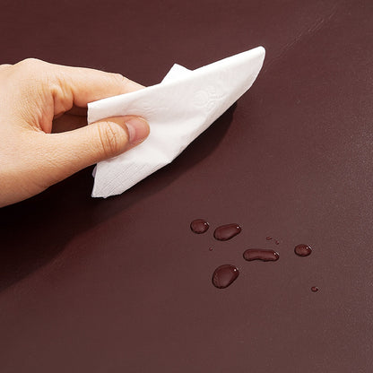 Large Gaming Laptop Mouse Pad Non-slip Oil Wax Texture Top Layer Cowhide Leather Office Desk Mousepad, 60x40cm
