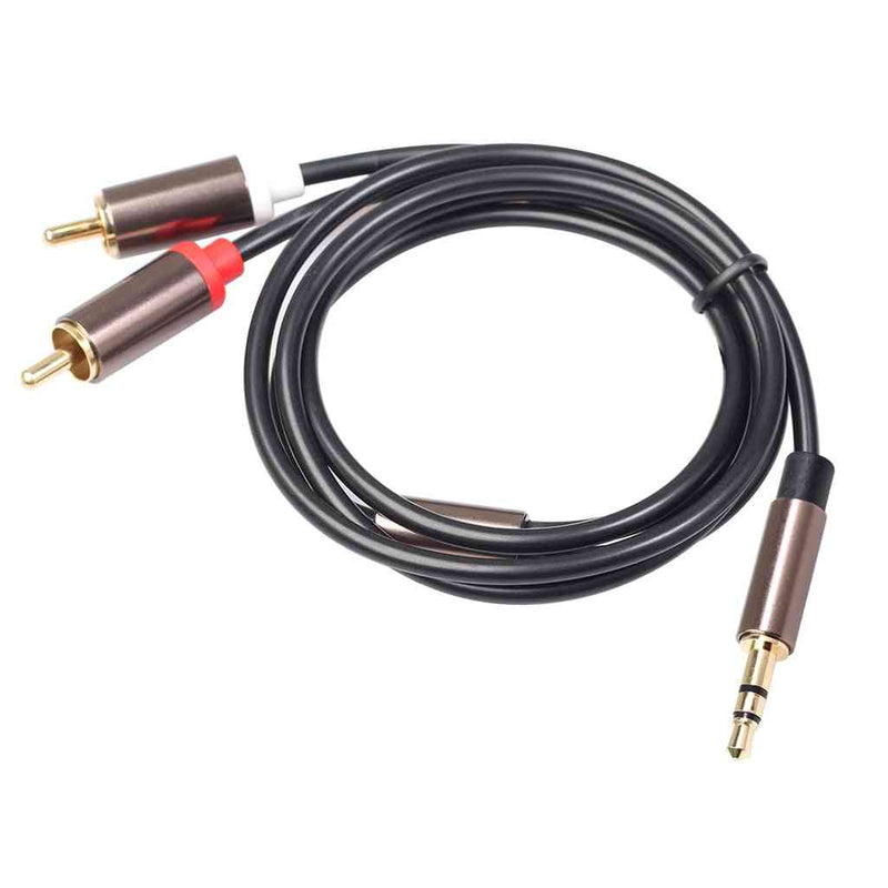 3.5mm Male to 2RCA Male Audio Cable 2 Meters