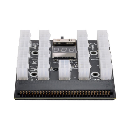 PW-001 12V ATX 17Ports 6Pin Power Supply Breakout Board Adapter Converter for Ethereum ETH BTC Mining Miner