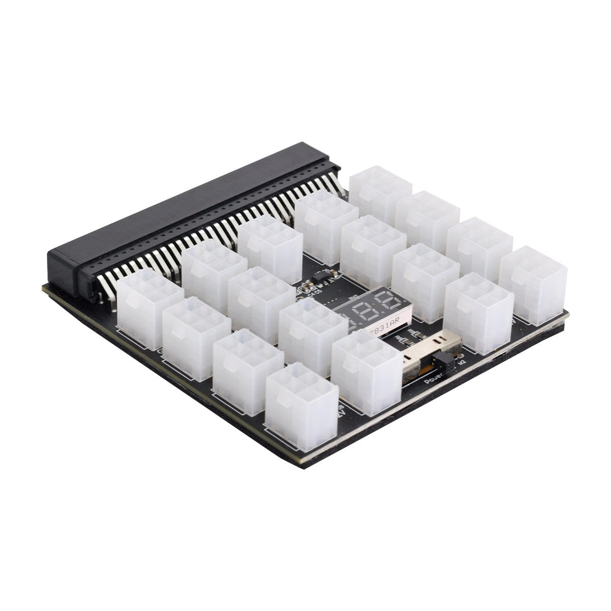 PW-001 12V ATX 17Ports 6Pin Power Supply Breakout Board Adapter Converter for Ethereum ETH BTC Mining Miner