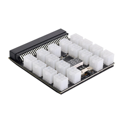 PW-001 12V ATX 17Ports 6Pin Power Supply Breakout Board Adapter Converter for Ethereum ETH BTC Mining Miner