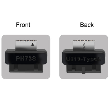 UC-069 Overmold USB 3.1 Front Panel Socket Key-A Type-E to USB 3.0 20Pin Header Male Extension Adapter