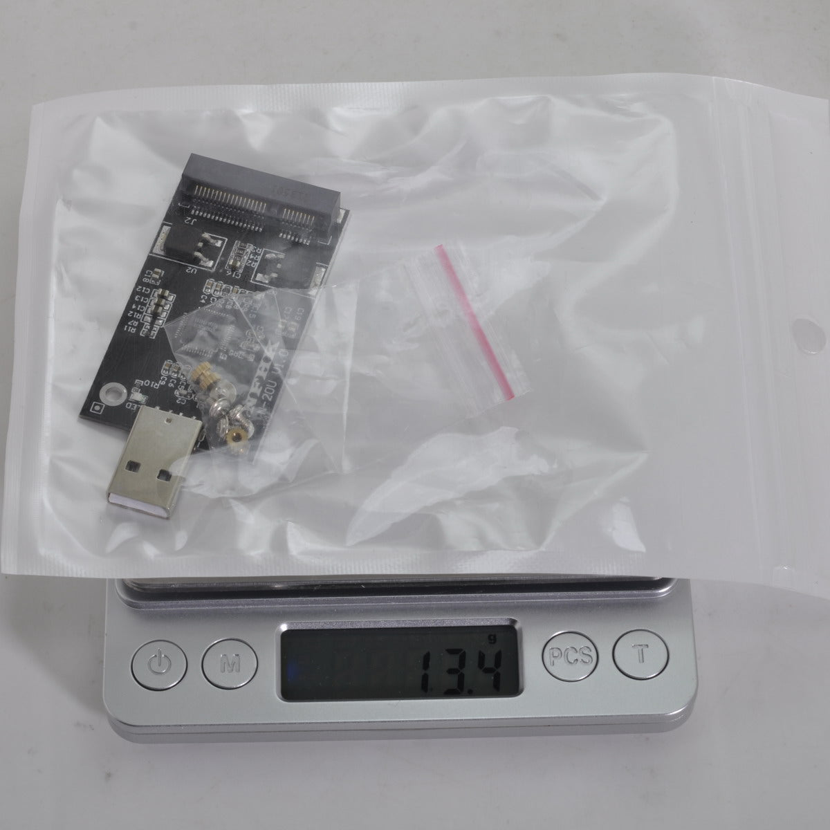 U2-008 Mini PCI-E mSATA to USB 2.0 External SSD PCBA Converter Adapter Card without Case