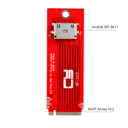 SF-023 PCI-E 3.0 M.2 M-key to Oculink SFF-8612 SFF-8611 Host Adapter for PCIe Nvme SSD Host Controller Expansion Card