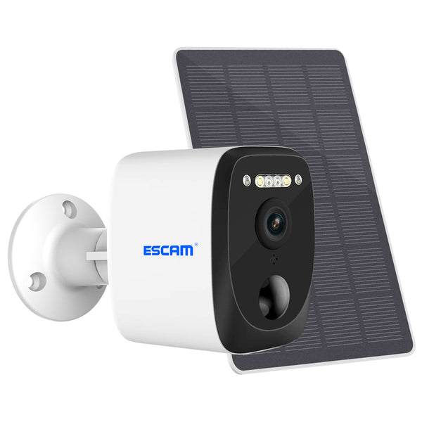 ESCAM QF370 3MP WiFi Cloud Storage Camera PIR Alarm Night Vision Two-way Audio Home Shop Security IP Camera with Solar Panel