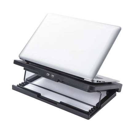 N99F1 Silent Slim Laptop Cooler Cooling Fan Desktop Notebook Cooling Pad with Adjustable Stand