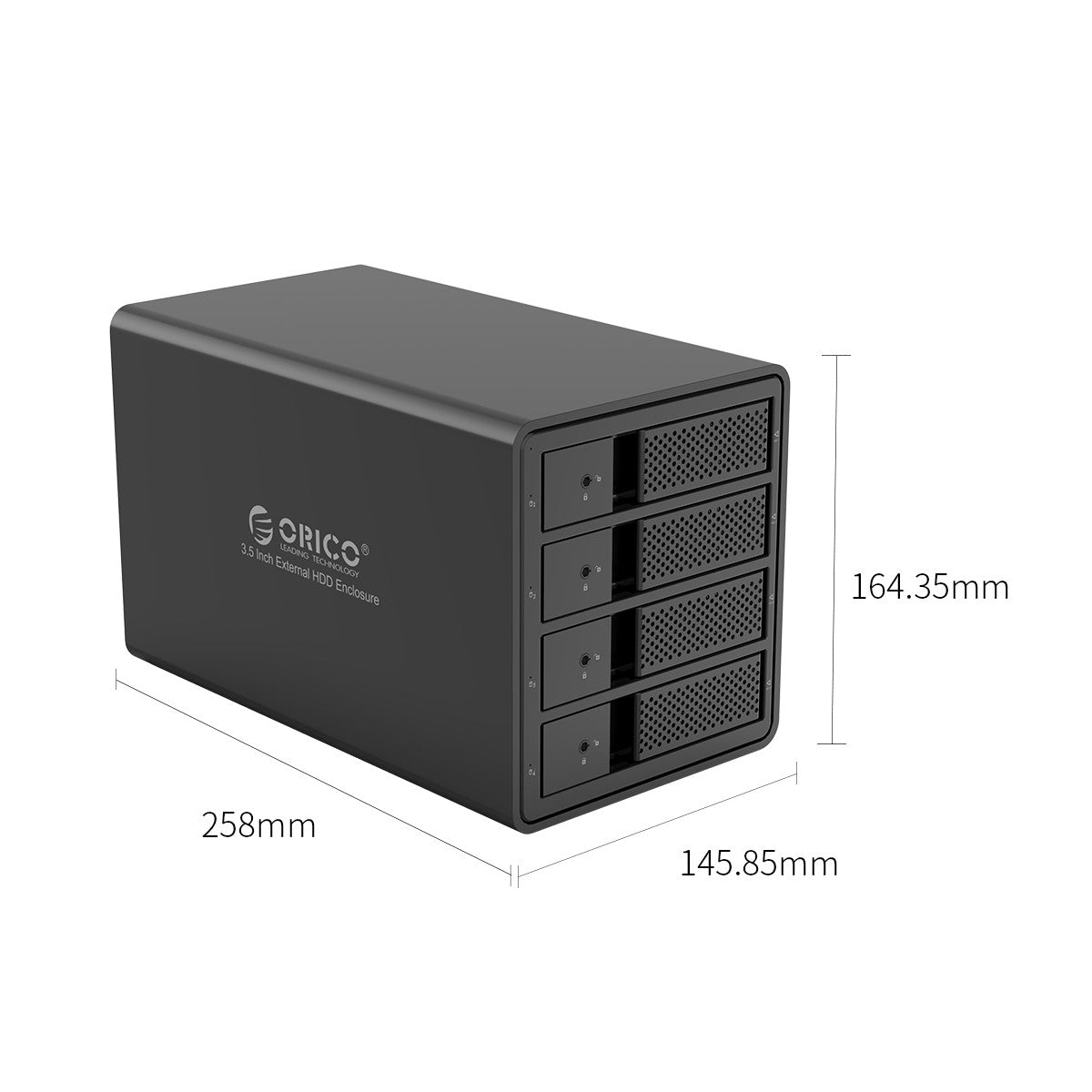 ORICO 9548U3-BK 4-Bay 3.5-inch Hard Drive Enclosure