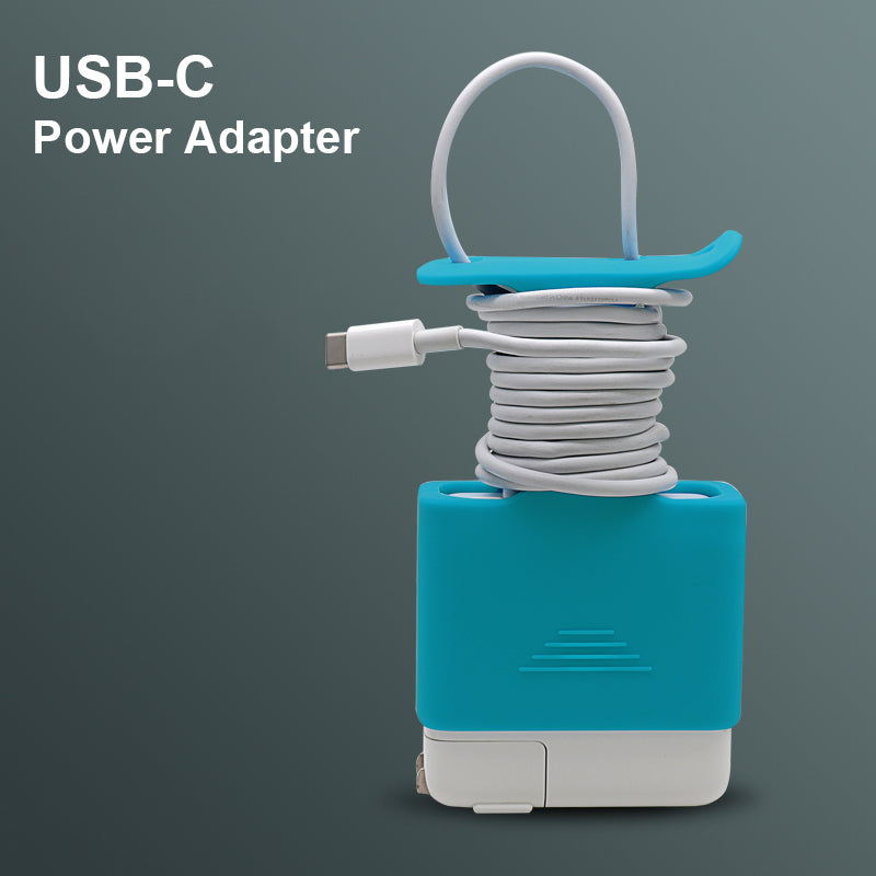 Soft Silicone Cover Charging Cable Organizer Protective Case for Apple MacBook USB-C Power Adapter 61W/96W