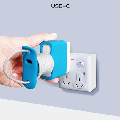 Soft Silicone Cover Charging Cable Organizer Protective Case for Apple MacBook USB-C Power Adapter 61W/96W