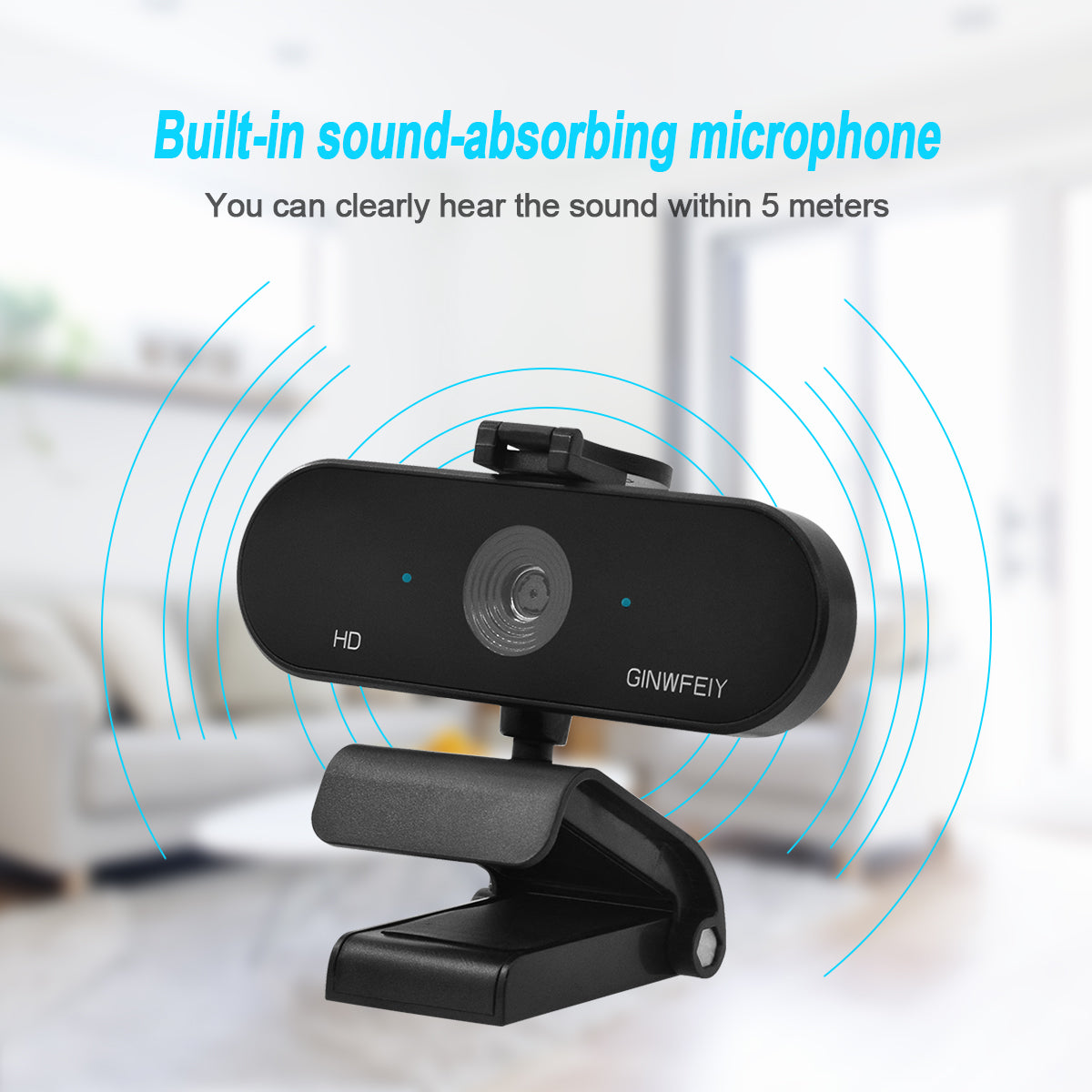 A25 HD 1080P Auto-focus Camera Live Stream Video Conference Camera with Microphone USB Webcam