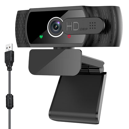 1080P Full HD USB Webcam Plug Play Monitor Camera with Microphone/Privacy Cover for Desktop Computers Laptops Video Work
