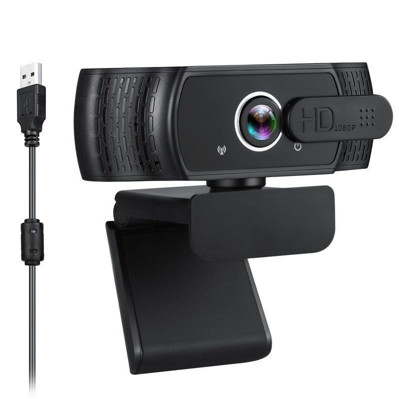 1080P Full HD USB Webcam Plug Play Monitor Camera with Microphone/Privacy Cover for Desktop Computers Laptops Video Work
