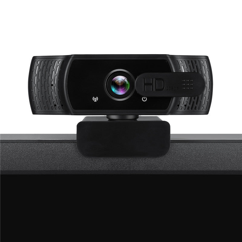 1080P Full HD USB Webcam Plug Play Monitor Camera with Microphone/Privacy Cover for Desktop Computers Laptops Video Work