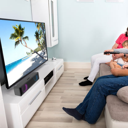 RGB Light Desktop Bluetooth Speaker Soundbar HiFi Stereo TV Computer Loudspeaker