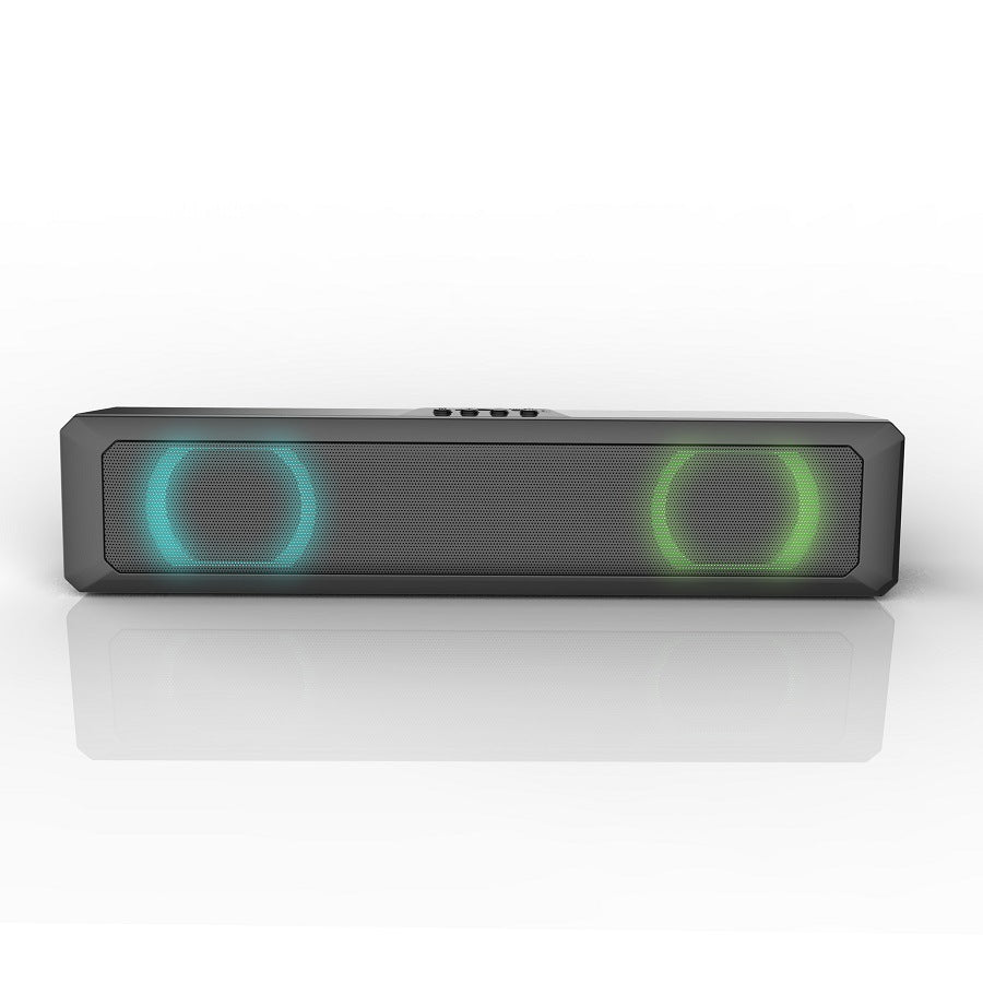 RGB Light Desktop Bluetooth Speaker Soundbar HiFi Stereo TV Computer Loudspeaker