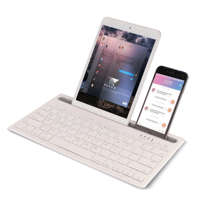 HM-04 Dual-Device Connection Bluetooth Keyboard for IOS Android Windows Phones/Tablets