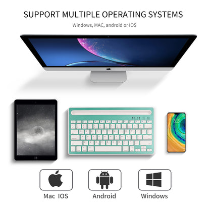 HM-04 Dual-Device Connection Bluetooth Keyboard for IOS Android Windows Phones/Tablets