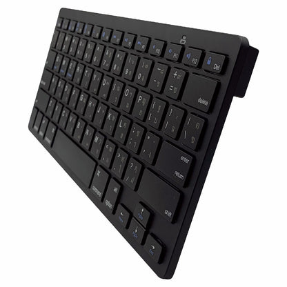 [Thai Version] X5 Noiseless 78-Key Ultra Thin Wireless Bluetooth Keyboard for iPad iPhone - Black