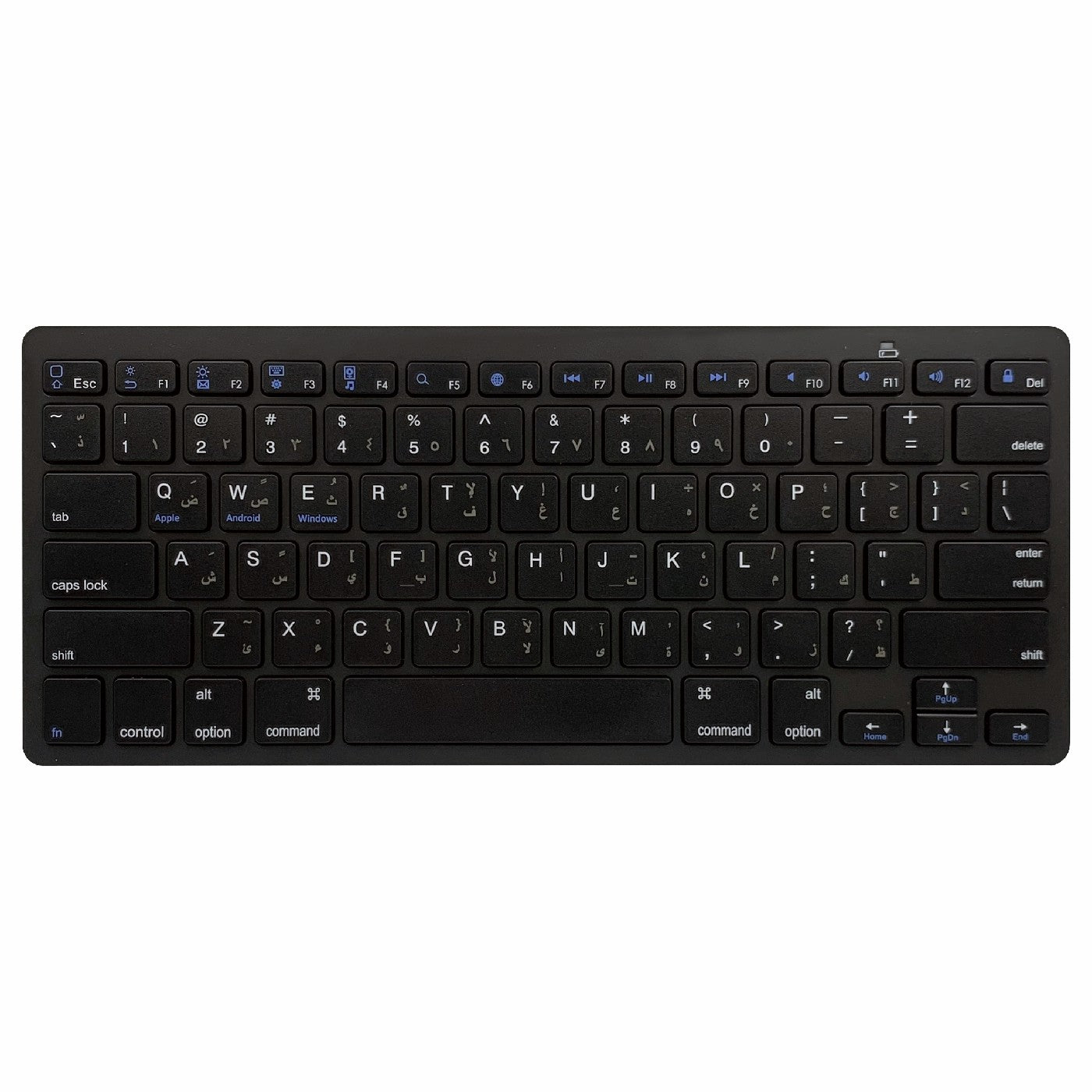 [Persian Version] X5 78-Key Ultra Thin Wireless Bluetooth Keyboard No Driver for iPad iPhone - Black