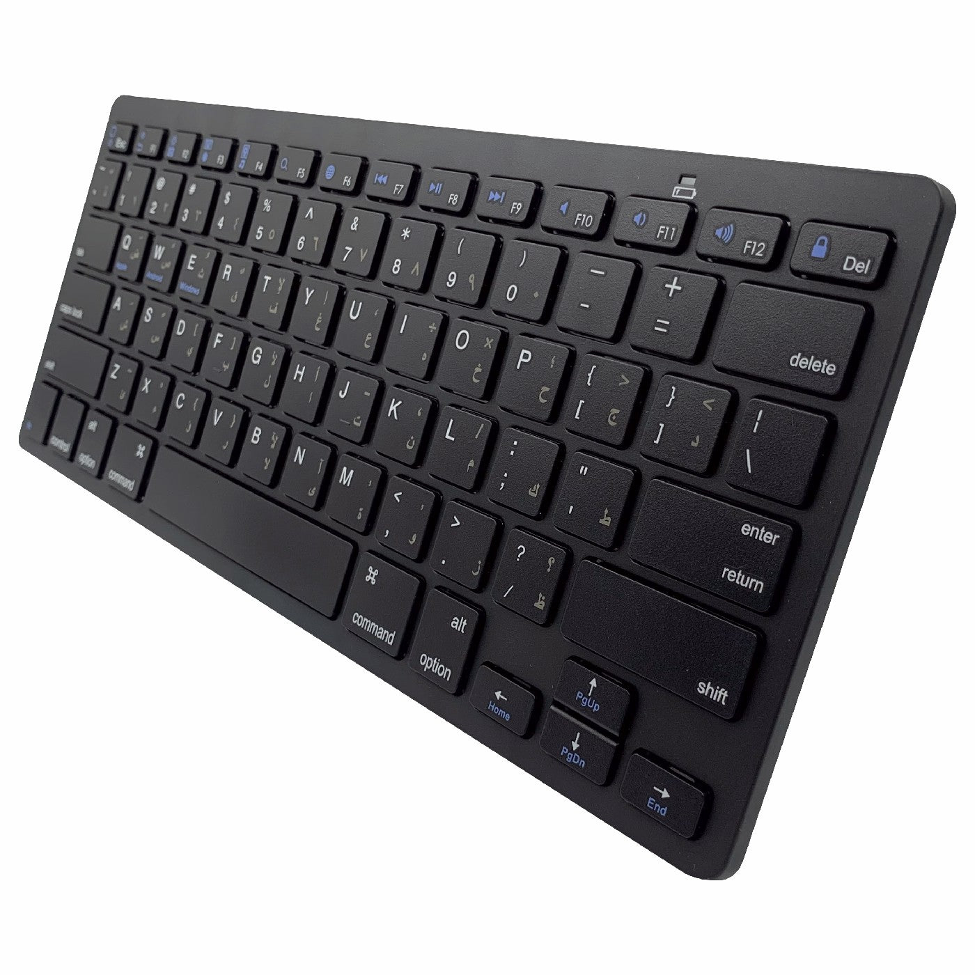 [Persian Version] X5 78-Key Ultra Thin Wireless Bluetooth Keyboard No Driver for iPad iPhone - Black