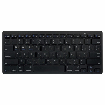 [Russian Version] X5 78-Key Ultra Thin Soft Touch Wireless Bluetooth Keyboard for iPad iPhone - Black