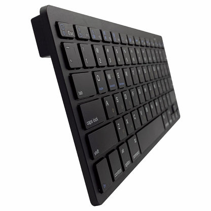 [Russian Version] X5 78-Key Ultra Thin Soft Touch Wireless Bluetooth Keyboard for iPad iPhone - Black