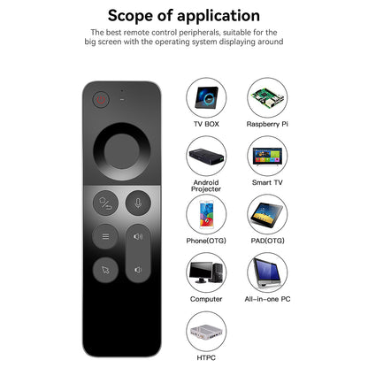 WECHIP W3 2.4G 3-in-1 2.4G Wireless Keyboard Voice Air Mouse Remote Controller