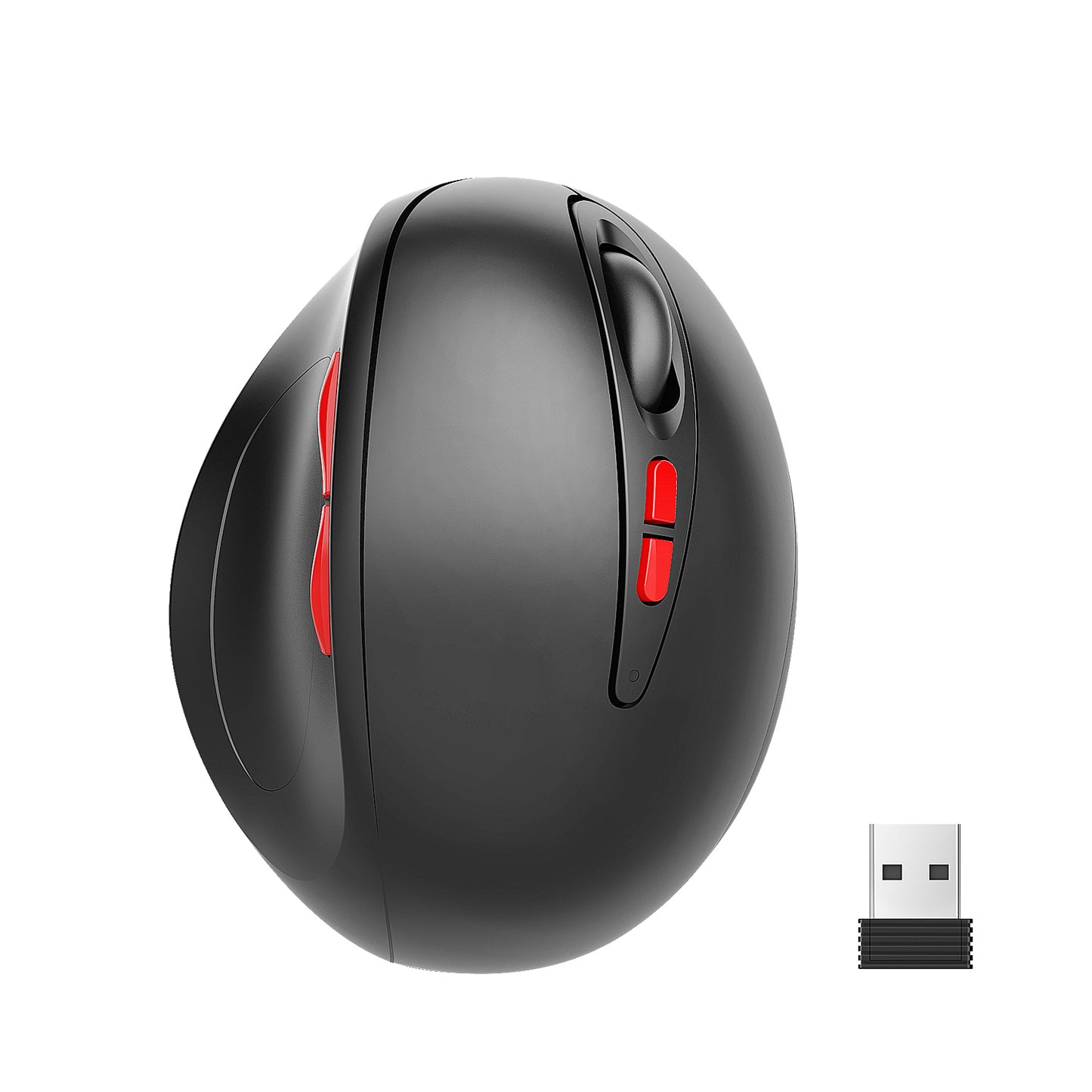 HXSJ T33 2.4G Wireless Vertical Ergonomic Optical Gaming Mouse Adjustable DPI Computer Laptop Mice