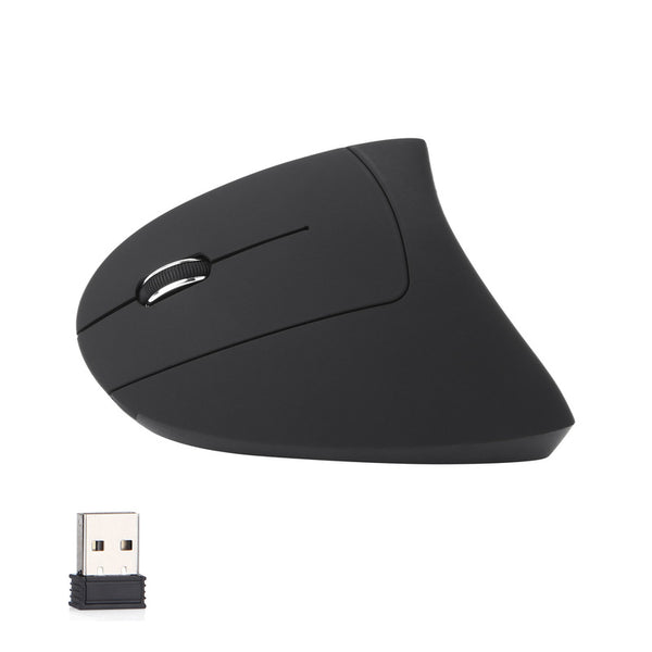 Battery Powered Left Hand Wireless Mouse Ergonomic Vertical Computer Gaming Mice 800/1200/1600 DPI for Laptop PC
