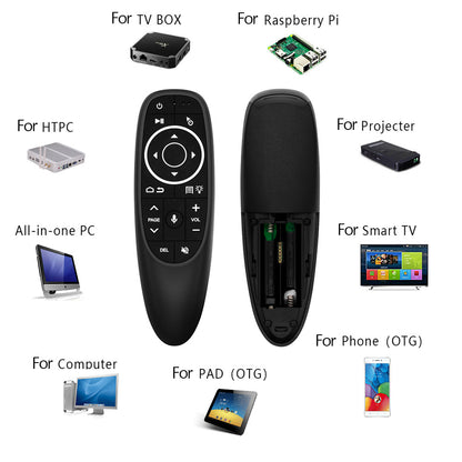 G10S Pro 2.4G Wireless Air Mouse Remote Controller with Backlit and Gyro Sensor for Android TV Box Support Voice Search