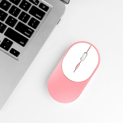Wireless 2.4G + Bluetooth Dual Mode Mouse Portable Ergonomic Mute Mice for Laptops PC
