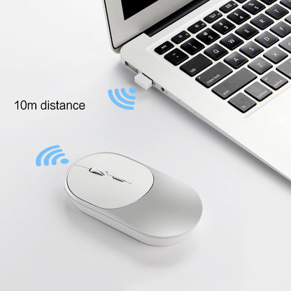 Wireless 2.4G + Bluetooth Dual Mode Mouse Portable Ergonomic Mute Mice for Laptops PC
