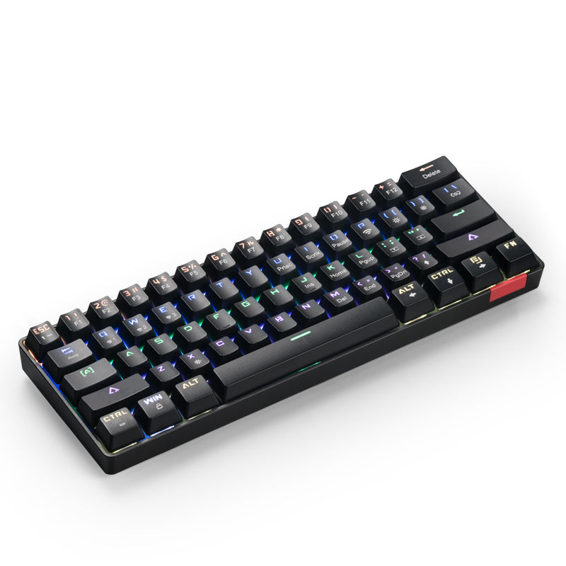 ICEDI DIK61 61 Keys Blue Switch Mechanical Gaming Keyboard with Dual Mode Connection