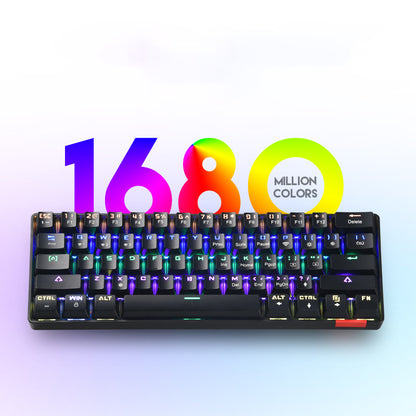 ICEDI DIK61 61 Keys Blue Switch Mechanical Gaming Keyboard with Dual Mode Connection