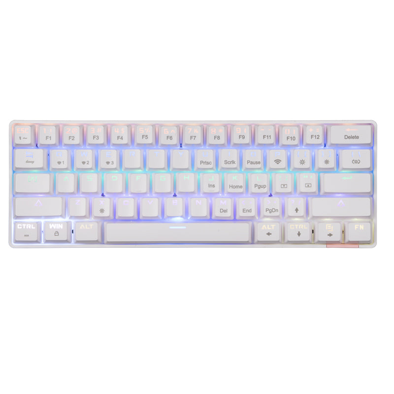 ICEDI DIK61 61 Keys Blue Switch Mechanical Gaming Keyboard with Dual Mode Connection
